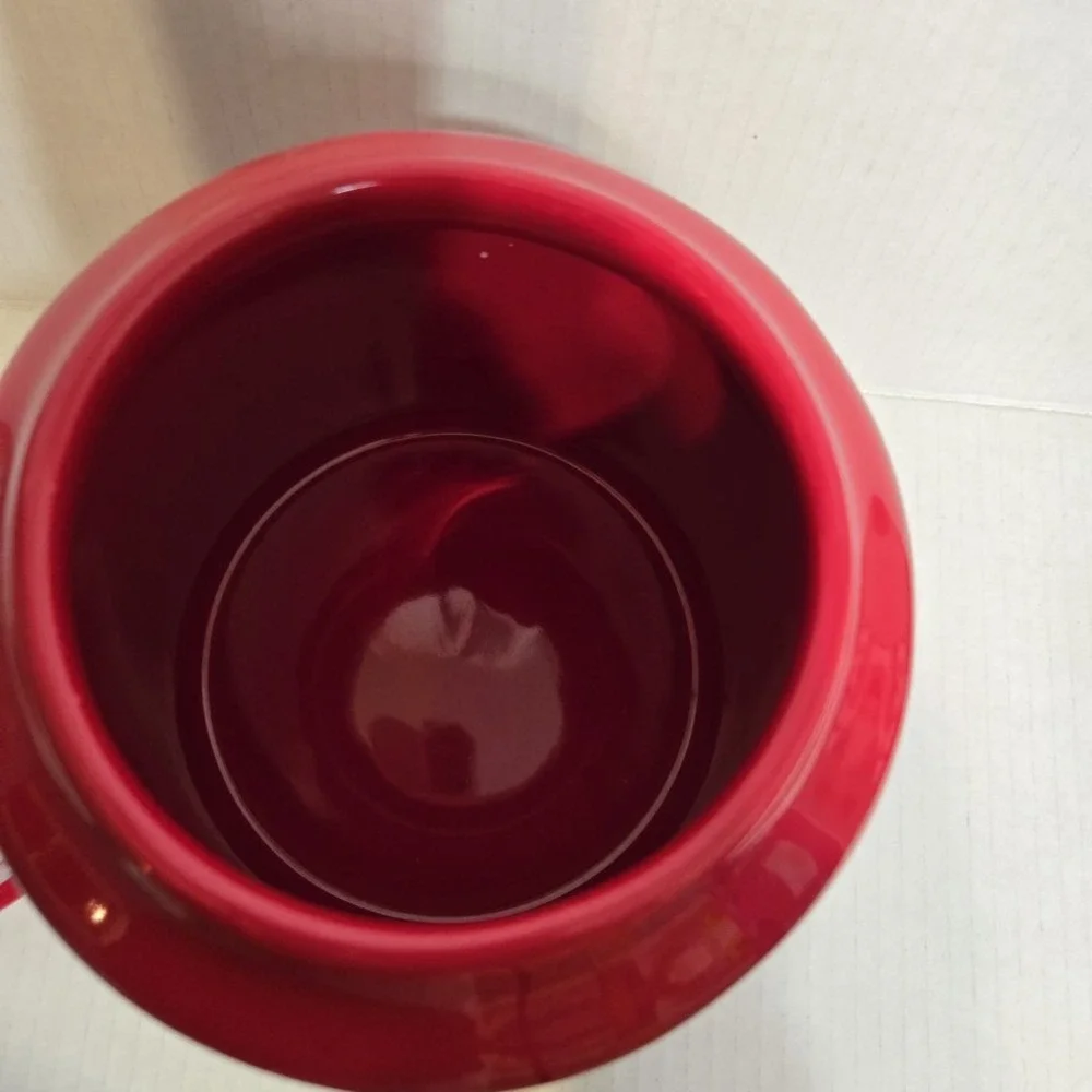 Rae Dunn Merry Christmas Ceramic Cookie Jar‎ Canister Red Artisan Collection